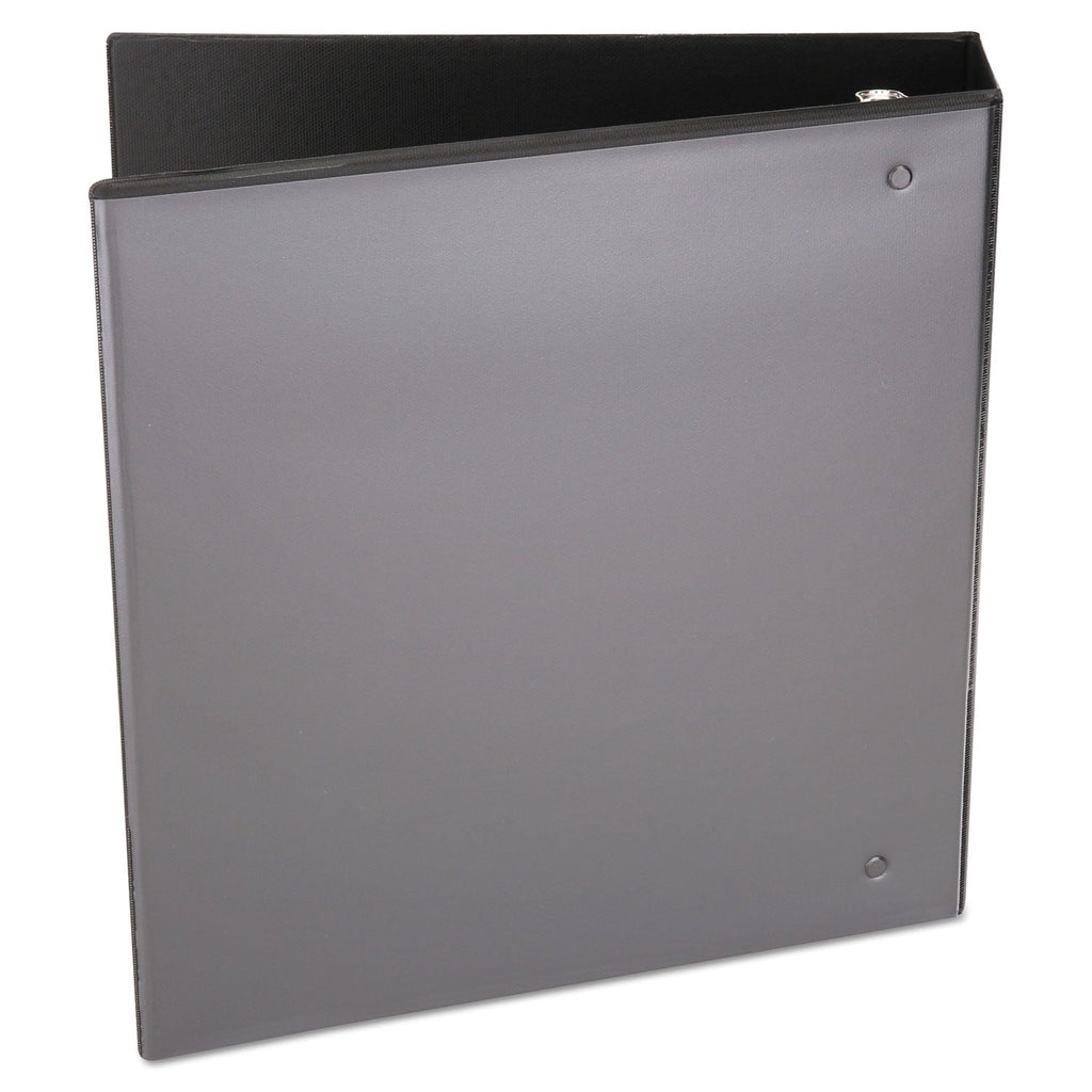Universal Economy Round Ring View Binder, 3 Rings, 2" Capacity, 11 x 8.5, Black