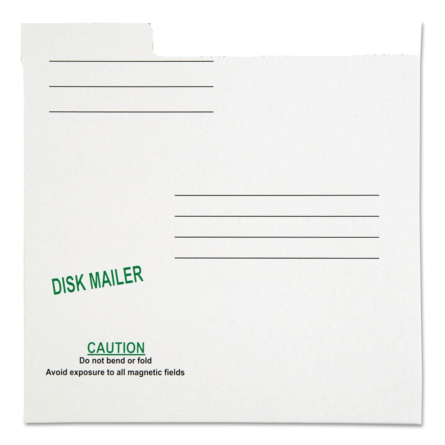 Quality Park Redi-File Disk Pocket/Mailer for CDs/DVDs, Square Flap, Tuck-Tab Closure, 6 x 5.88, White, 10/Pack
