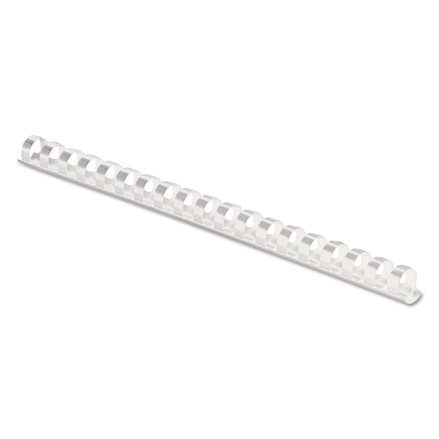 Fellowes Plastic Comb Bindings, 3/8" Diameter, 55 Sheet Capacity, White, 100/Pack