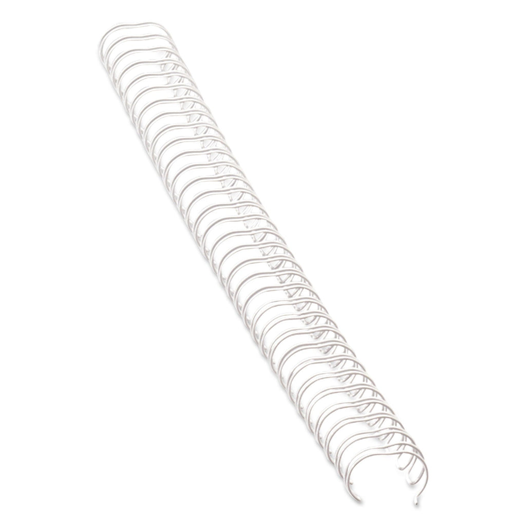 Fellowes Wire Bindings, 1/4" Diameter, 35 Sheet Capacity, White, 25/Pack