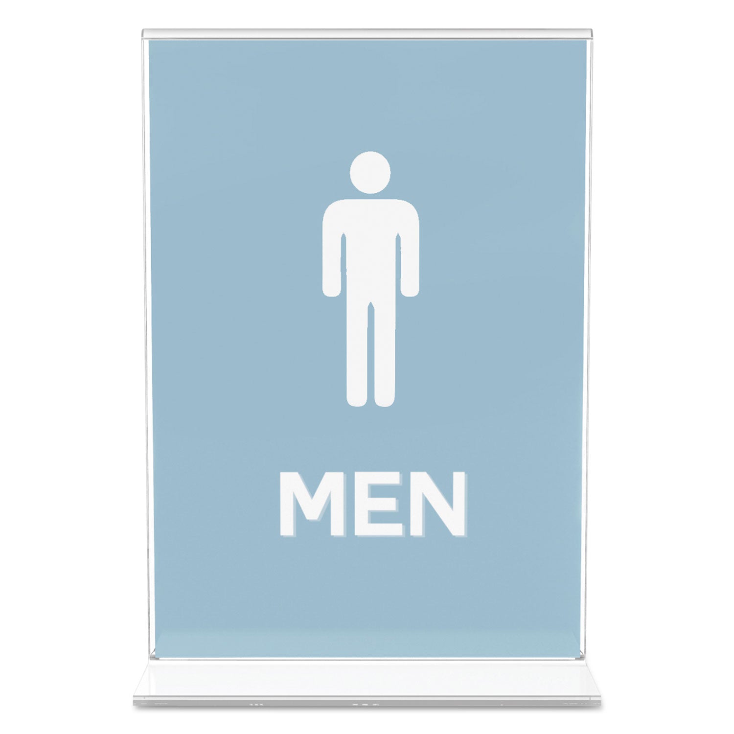 deflecto Classic Image Double-Sided Sign Holder, 5 x 7 Insert, Clear
