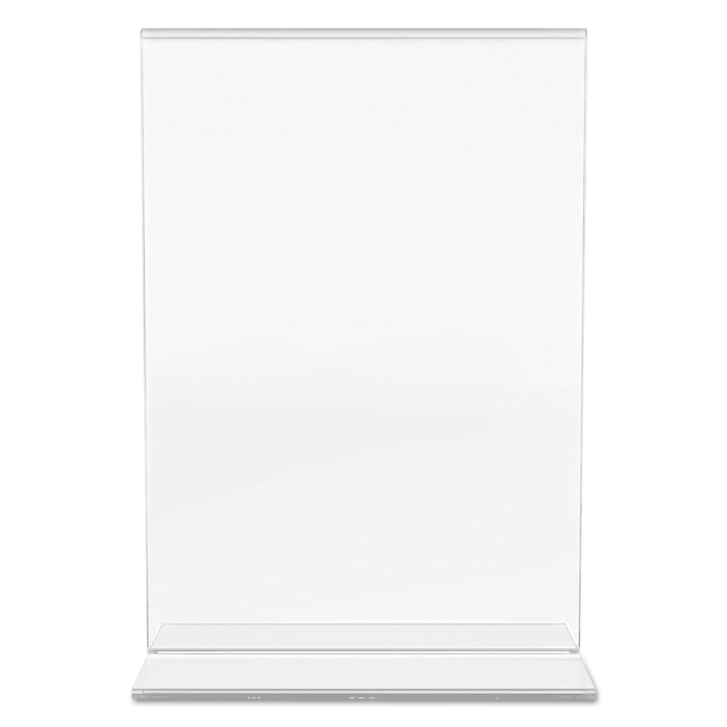 deflecto Classic Image Double-Sided Sign Holder, 5 x 7 Insert, Clear