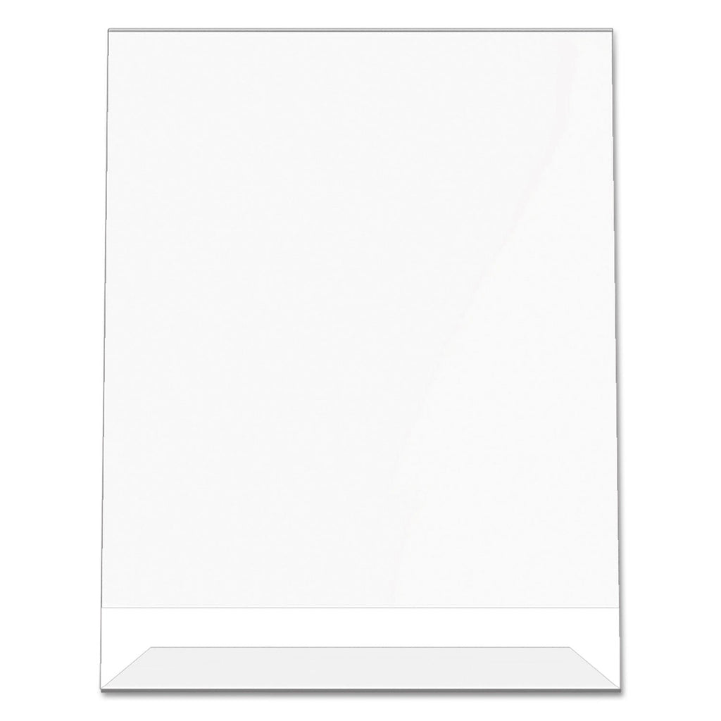 deflecto Classic Image Slanted Sign Holder, Portrait, 8.5 x 11 Insert, Clear
