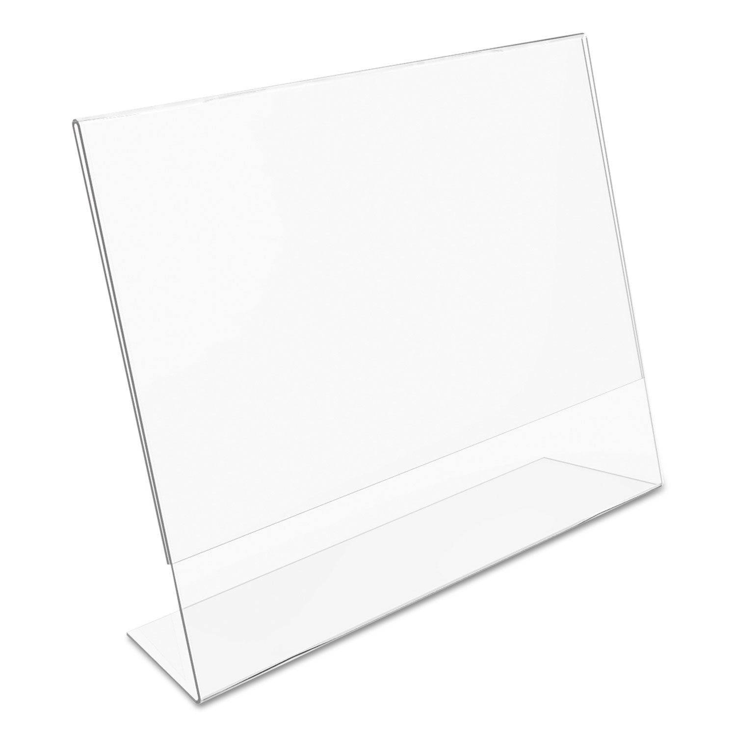 deflecto Classic Image Slanted Sign Holder, Landscaped, 11 x 8.5 Insert, Clear