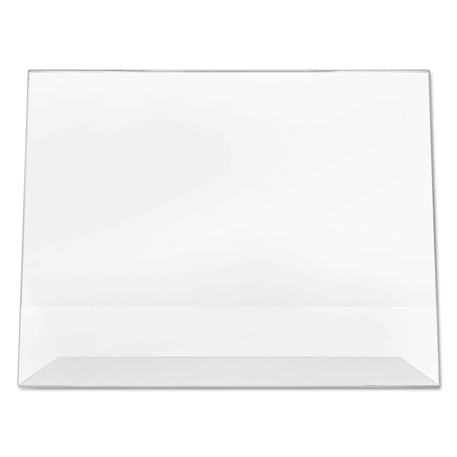 deflecto Classic Image Slanted Sign Holder, Landscaped, 11 x 8.5 Insert, Clear