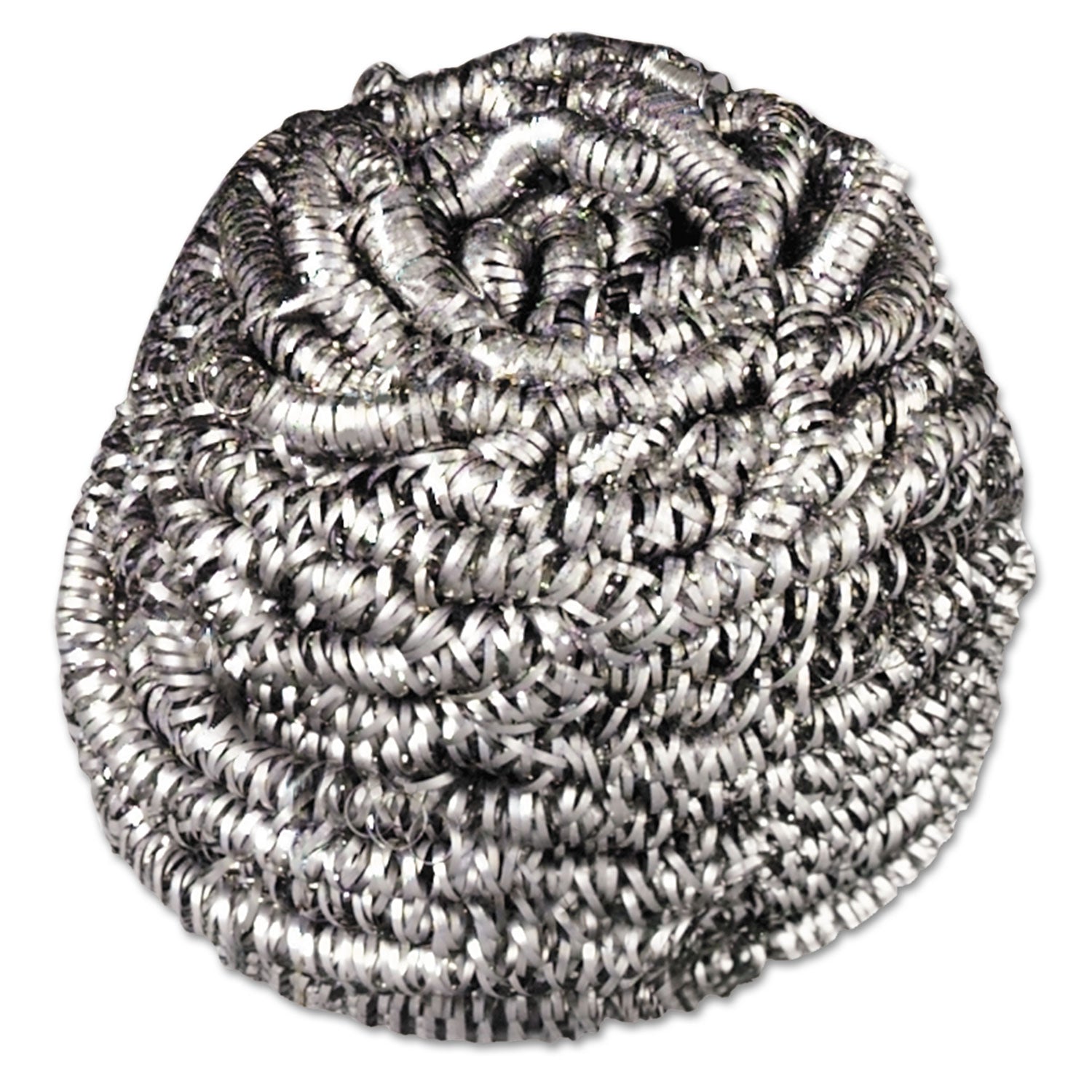 Scotch-Brite Stainless Steel Scrubber, Silver, 12/Carton