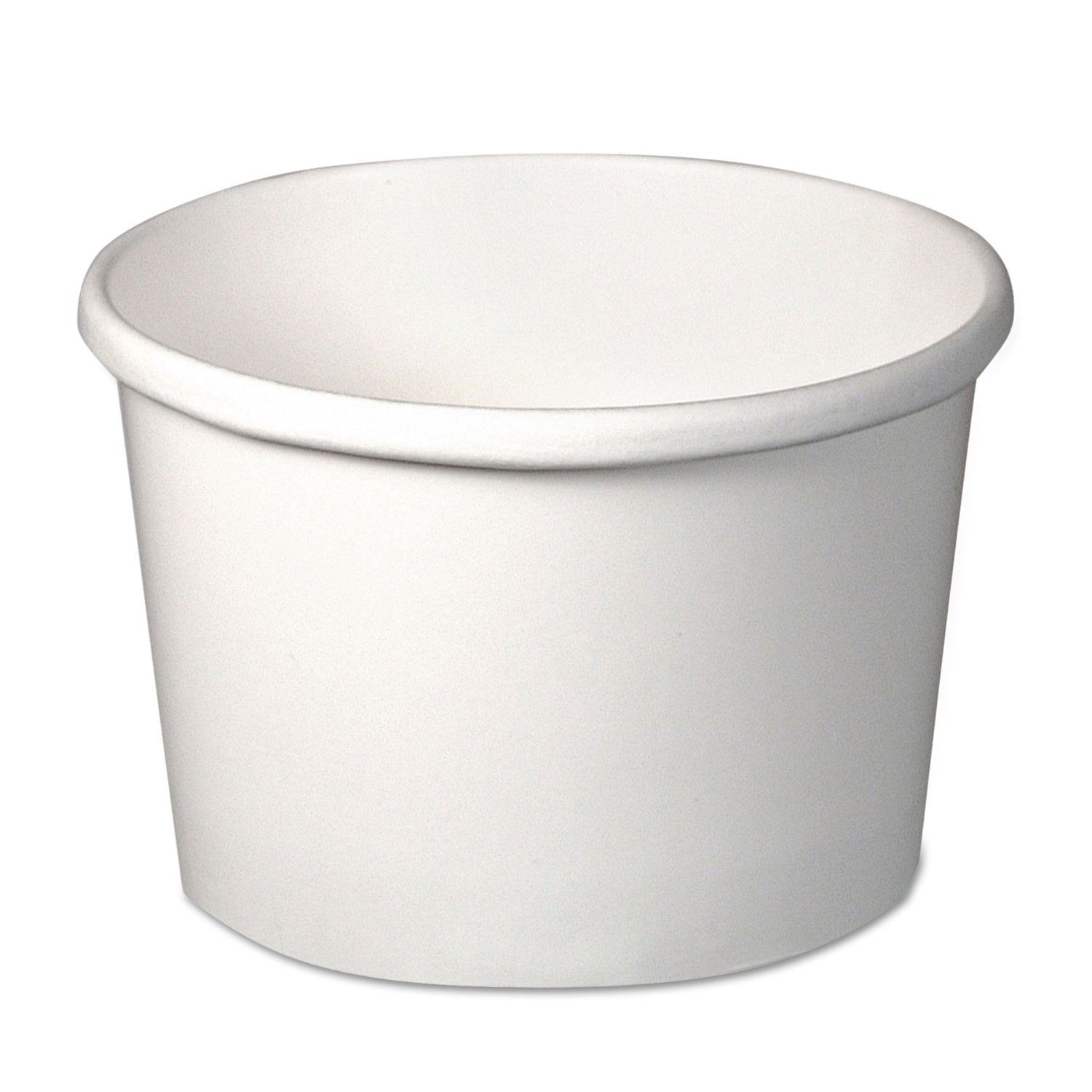 Dart Flexstyle Double Poly Paper Containers, 8 oz, White, Paper, 25/Pack, 20 Packs/Carton