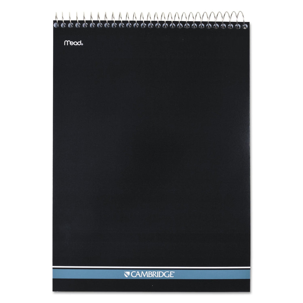 Cambridge Stiff-Back Wire Bound Notepad, Medium/College Rule, Navy Cover, 70 White 8.5 x 11.5 Sheets