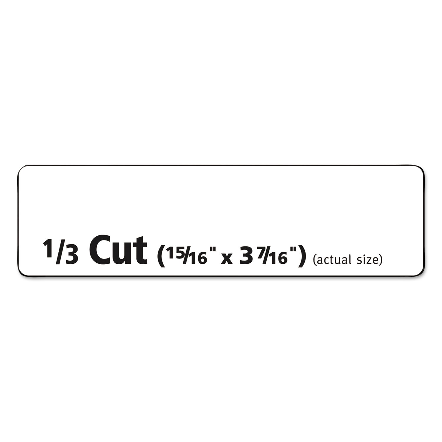 Avery Removable File Folder Labels with Sure Feed Technology, 0.94 x 3.44, White, 18/Sheet, 25 Sheets/Pack