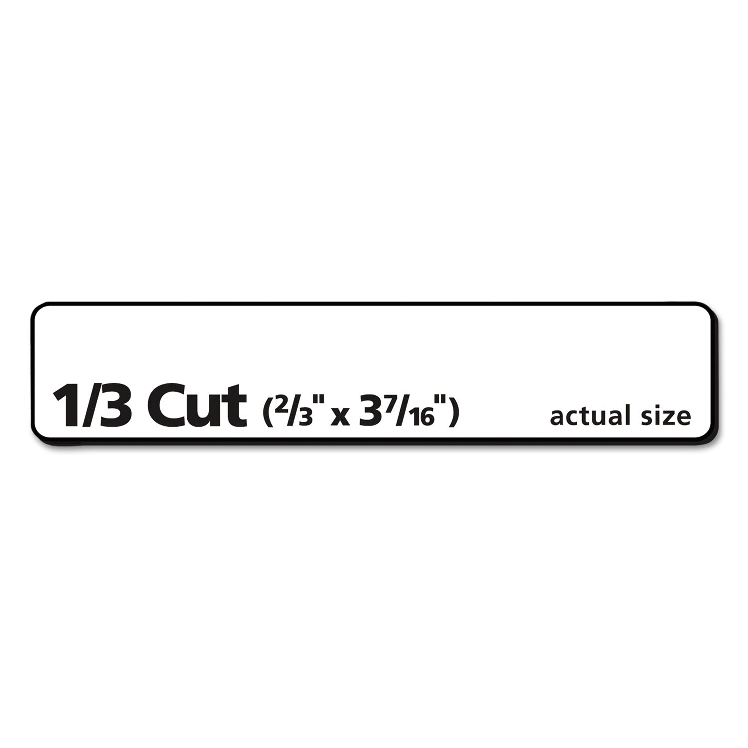 Avery Permanent TrueBlock File Folder Labels with Sure Feed Technology, 0.66 x 3.44, White, 30/Sheet, 50 Sheets/Box