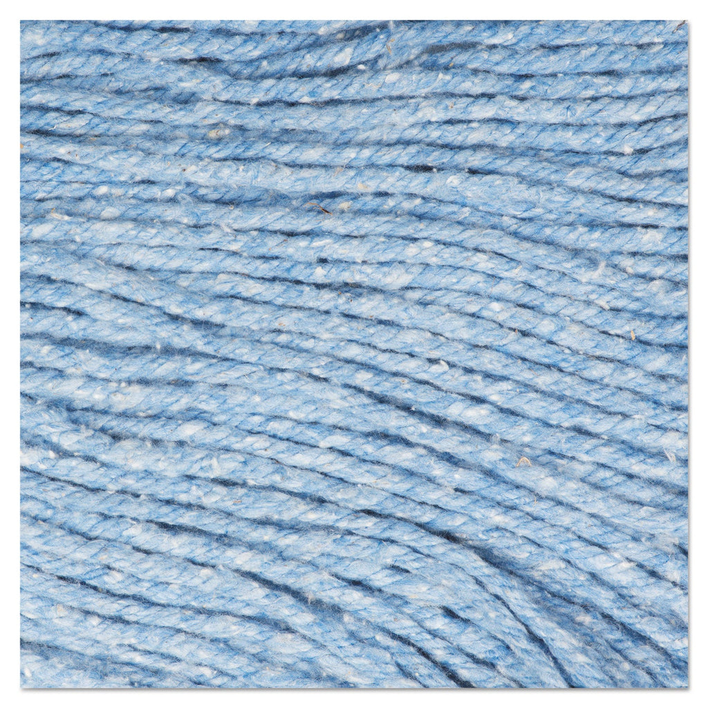 Boardwalk Super Loop Wet Mop Head, Cotton/Synthetic Fiber, 5" Headband, Medium Size, Blue