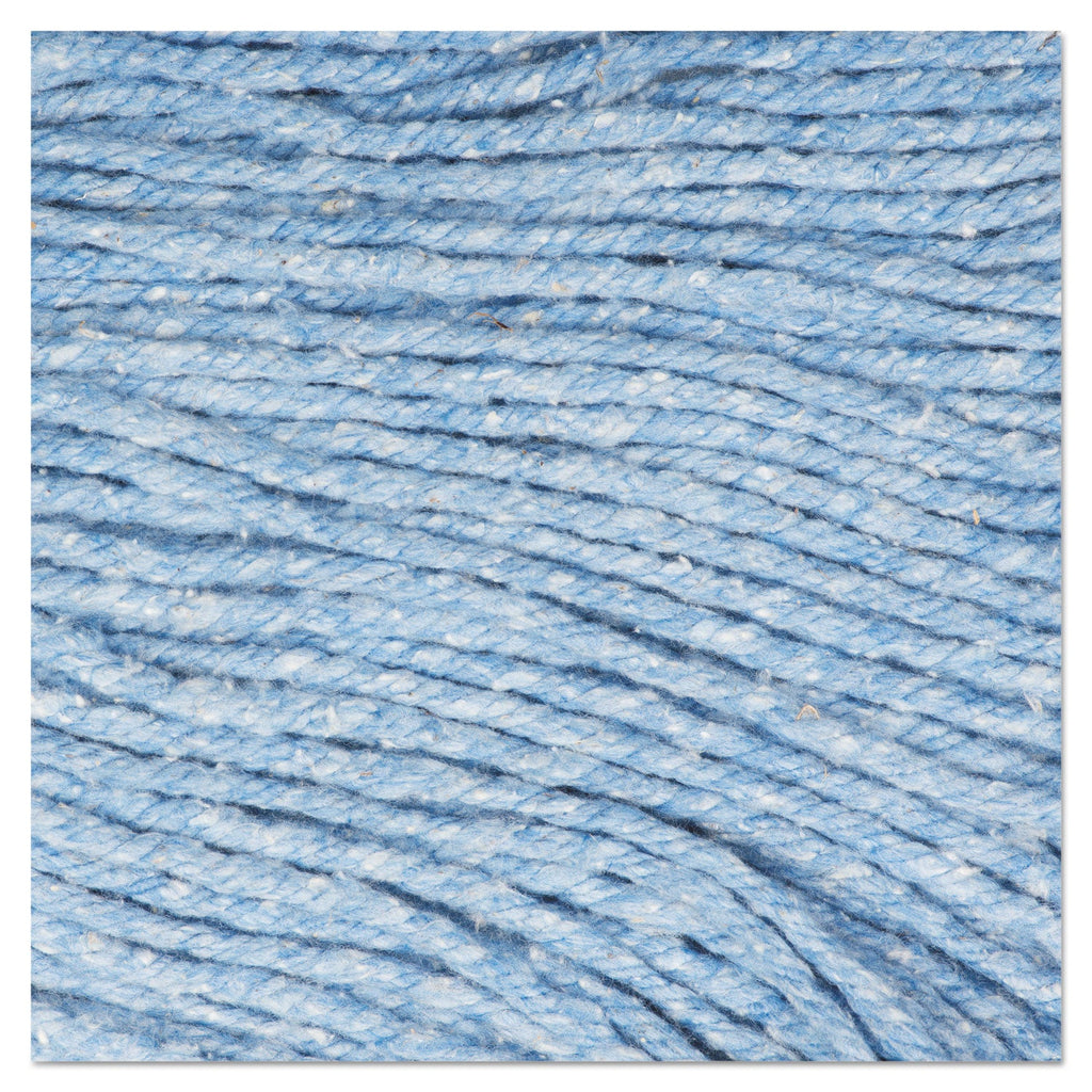 Boardwalk Super Loop Wet Mop Head, Cotton/Synthetic Fiber, 5" Headband, Large Size, Blue