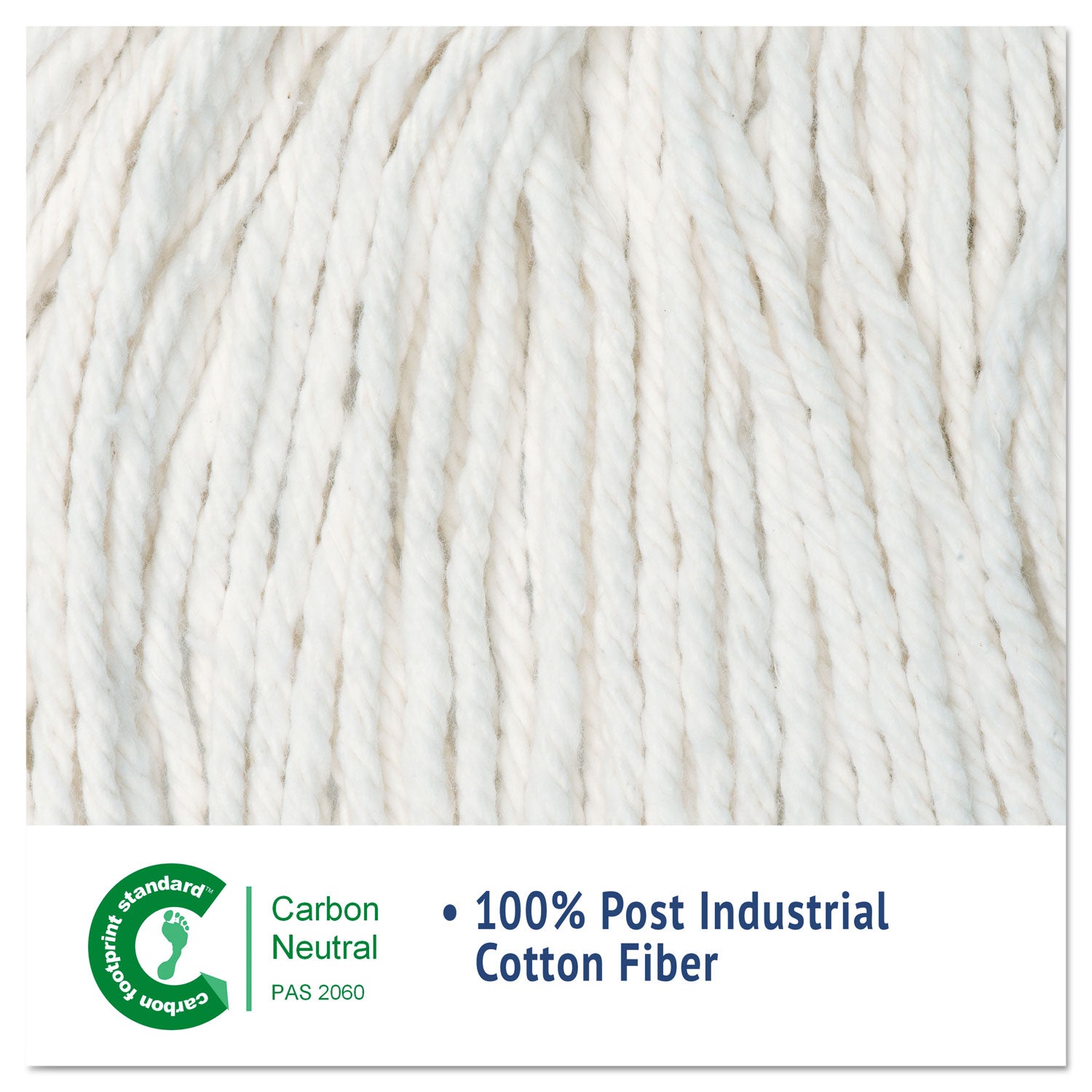Boardwalk Cut-End Wet Mop Head, Cotton, No. 24, White