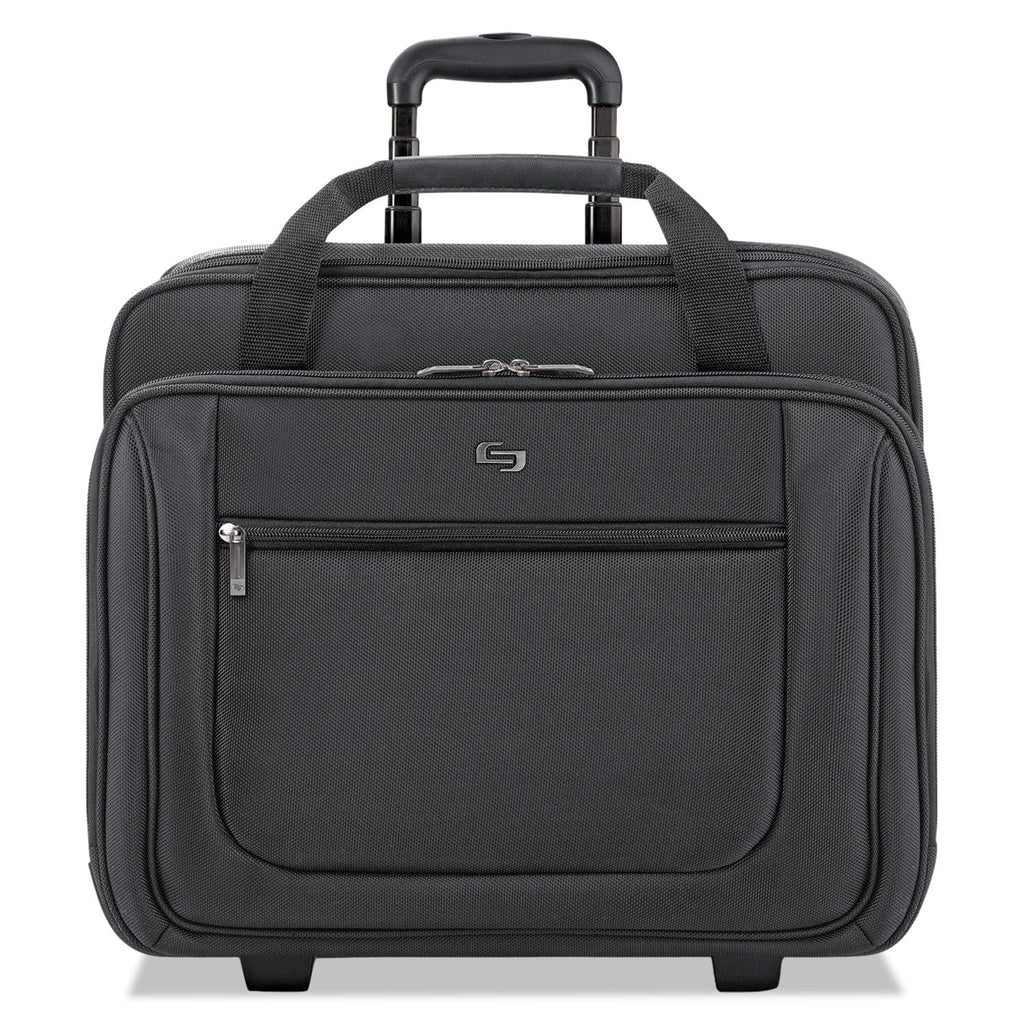 Solo Classic Rolling Case, Fits Devices Up to 17.3", Polyester, 17.5 x 9 x 14, Black