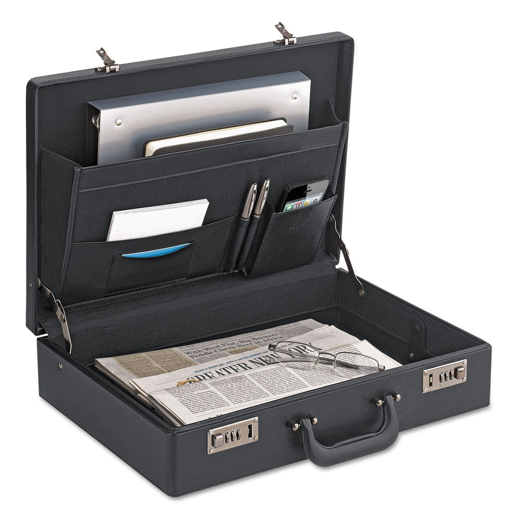 Solo Classic Attache, Vinyl, 12.5 x 4 x 17.5, Black