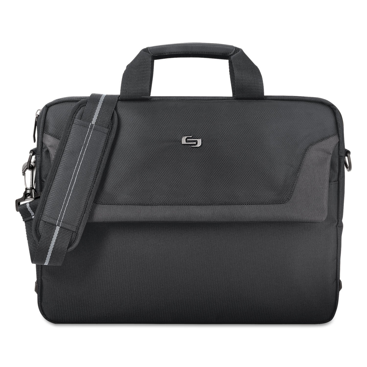 Solo Pro Slim Brief, Fits Devices Up to 16", Polyester, 15.5 x 2 x 11.5, Black