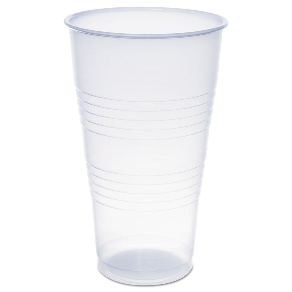 Dart High-Impact Polystyrene Tall Cold Cups, 24 oz, Translucent, Cold, 1,000/Carton