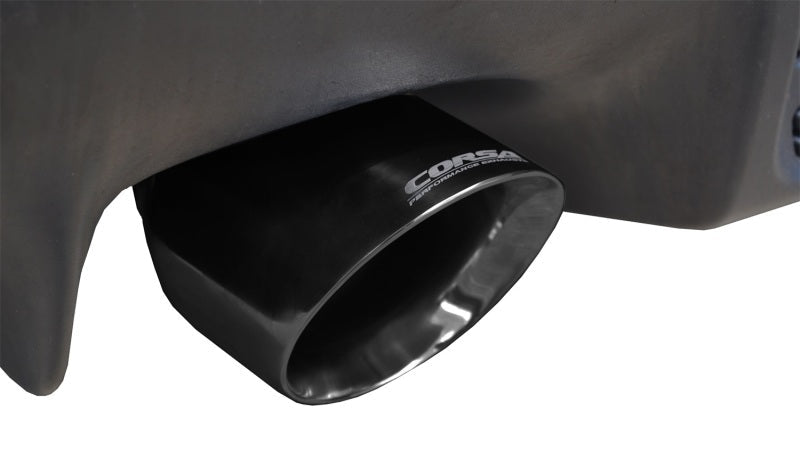 Corsa Performance 08-14 Mitsubishi Lancer Evolution X Sedan 2.0L Black Sport Dual Rear