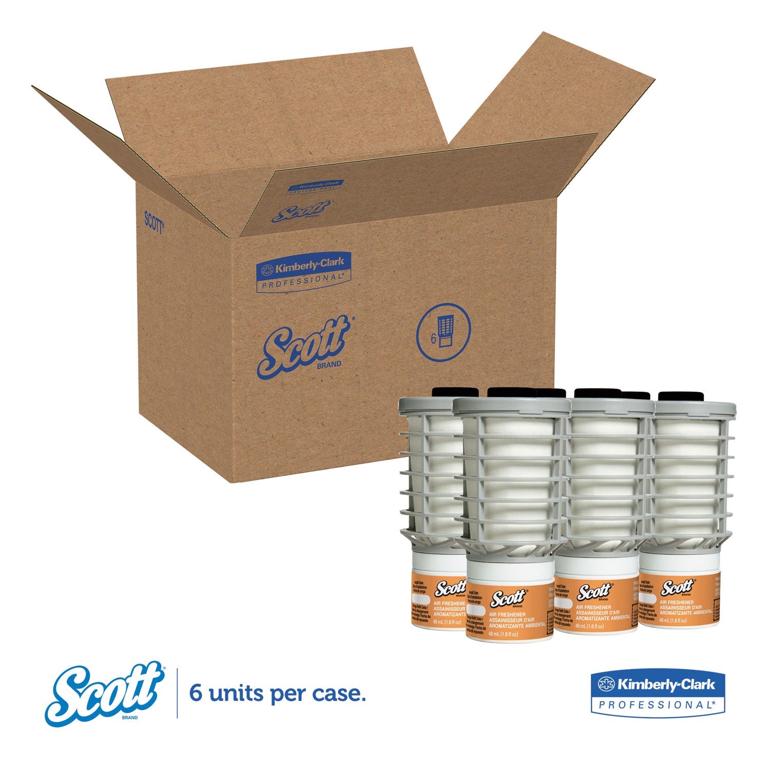 Scott Essential Continuous Air Freshener Refill Mango, 48 mL Cartridge, 6/Carton