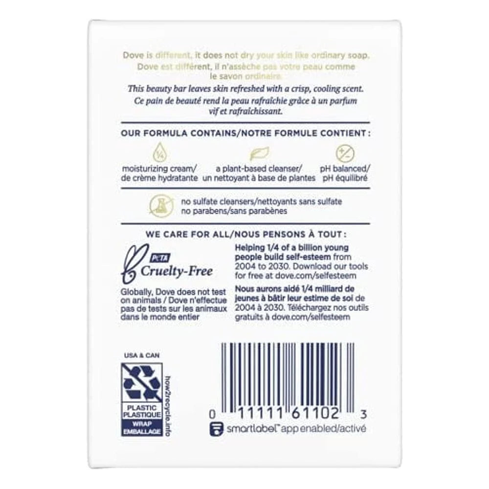 Dove Go Fresh Cool Moisture Beauty Bar (2 Bars X 4.25 Oz.)