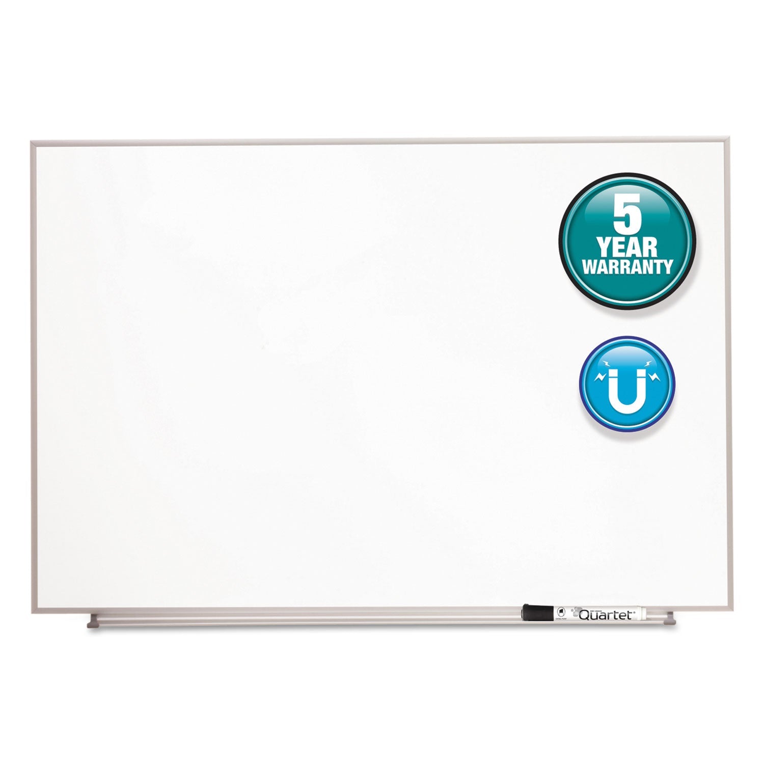 Quartet Matrix Magnetic Boards, Painted Steel, 34 x 23, White, Aluminum Frame