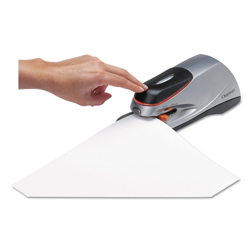 Swingline Optima 20 Electric Stapler, 20-Sheet Capacity, Silver
