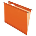Pendaflex SureHook Hanging Folders, Letter Size, 1/5-Cut Tabs, Orange, 20/Box