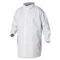 KleenGuard A40 Liquid and Particle Protection Lab Coats, X-Large, White, 30/Carton