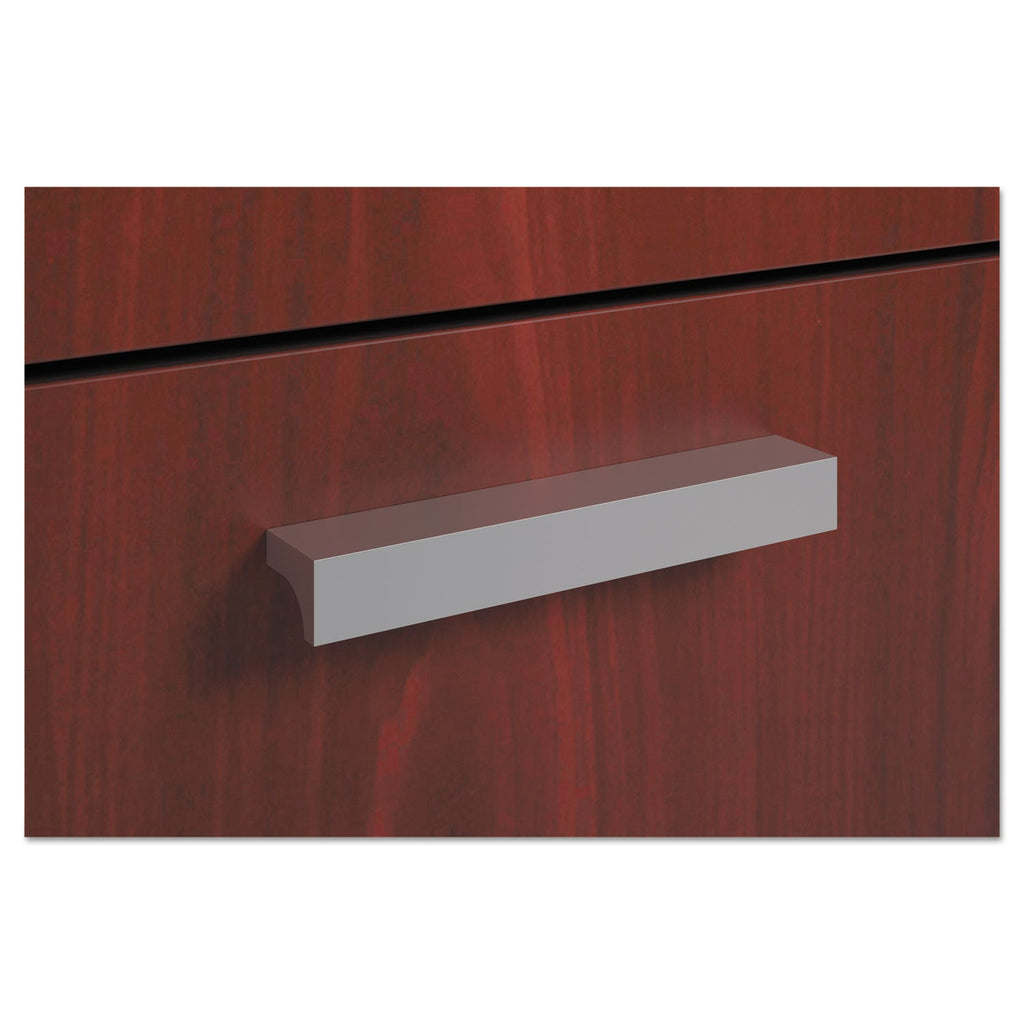 HON BL Series Field Installed Contemporary Pull, Linear, 4.75 x 0.75 x 0.75, Silver, 2/Carton