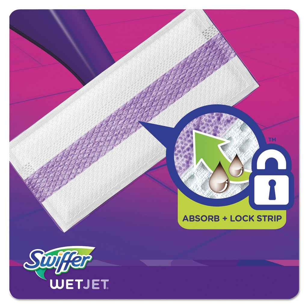 Swiffer WetJet System Refill Cloths, 11.3" x 5.4", White, 24/Box