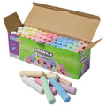 Creativity Street Sidewalk Chalk, Jumbo Stick, 4" x 1" Diameter, 12 Assorted Colors, 52/Set