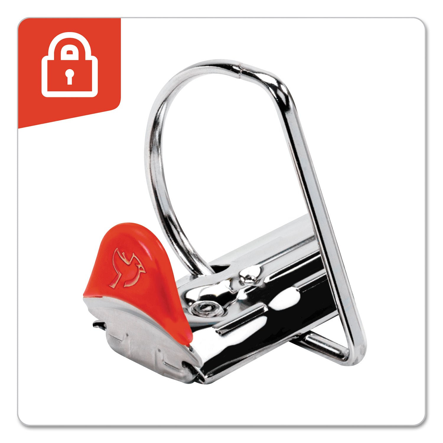 Cardinal XtraLife ClearVue Non-Stick Locking Slant-D Ring Binder, 3 Rings, 6" Capacity, 11 x 8.5, White