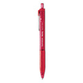 Paper Mate InkJoy 300 RT Ballpoint Pen, Refillable, Retractable, Medium 1 mm, Red Ink, Red Barrel, Dozen