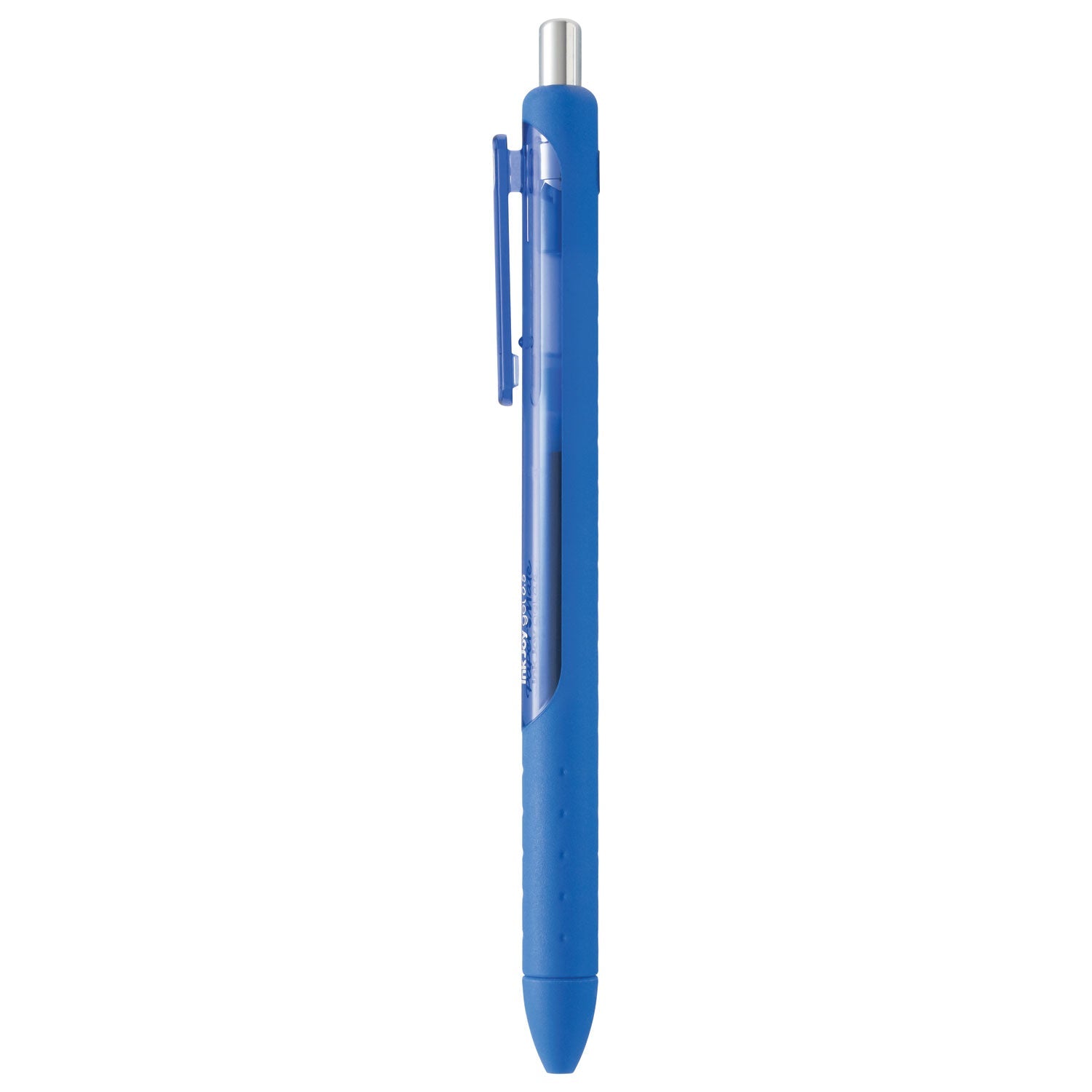 Paper Mate InkJoy Gel Pen, Retractable, Micro 0.5 mm, Blue Ink, Blue Barrel, Dozen