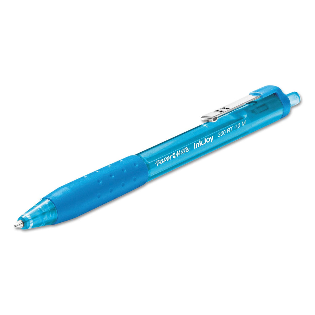 Paper Mate InkJoy 300 RT Ballpoint Pen Retractable, Medium 1 mm, Assorted Ink and Barrel Colors, 8/Pack