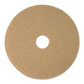 Boardwalk Burnishing Floor Pads, 19" Diameter, Tan, 5/Carton