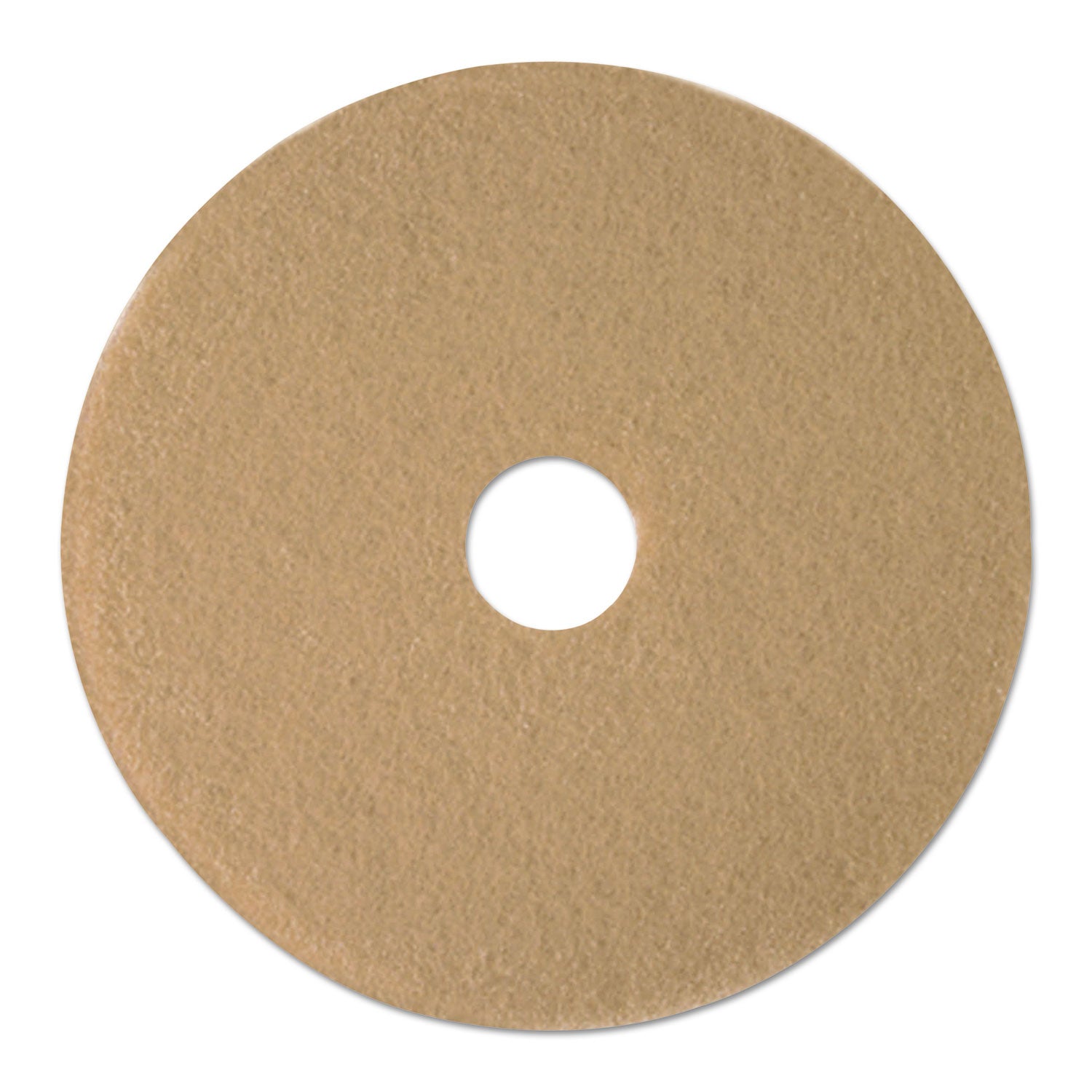 Boardwalk Burnishing Floor Pads, 19" Diameter, Tan, 5/Carton