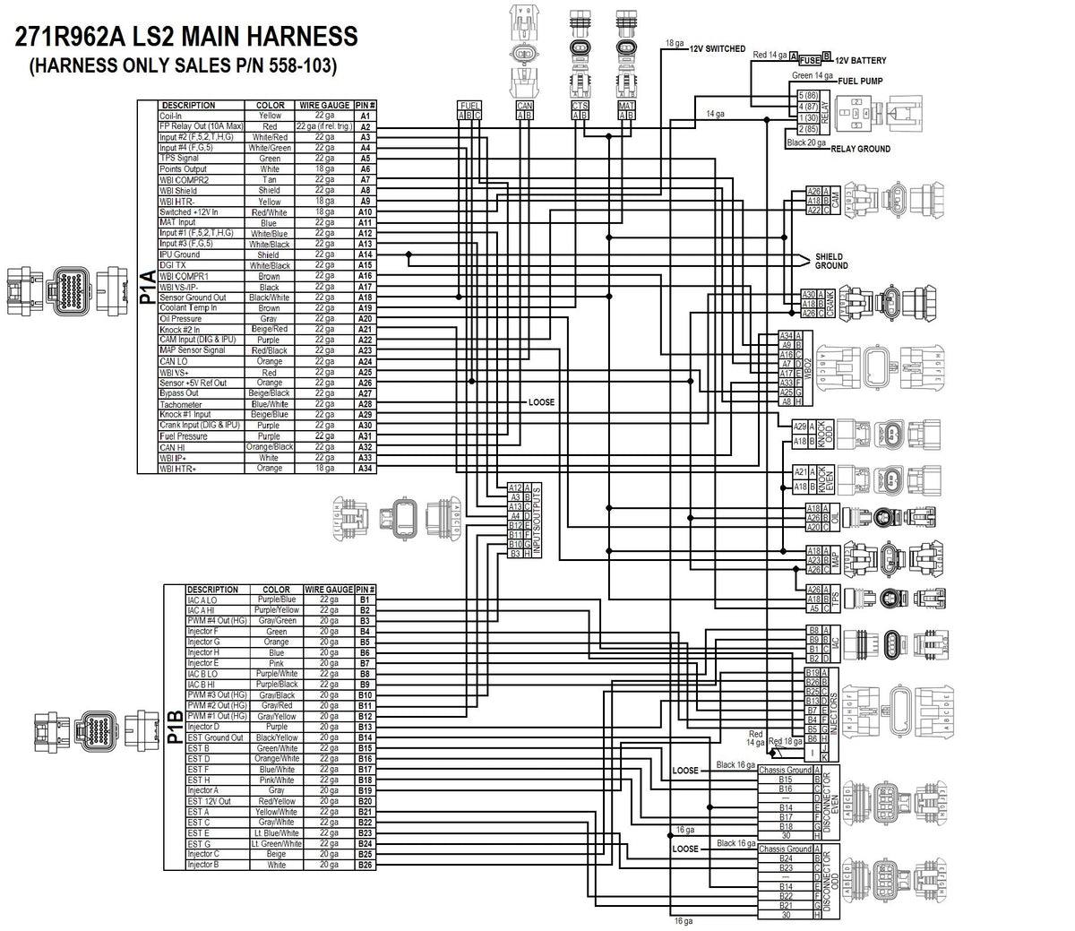 GM 58X EFI Harness Kit