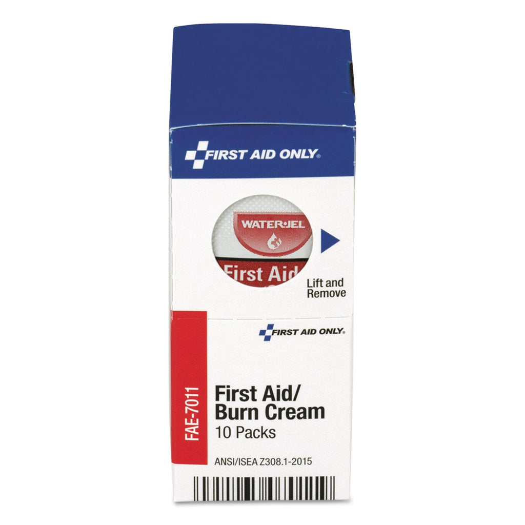 First Aid Only SmartCompliance Burn Cream, 0.9 g Packet, 10/Box