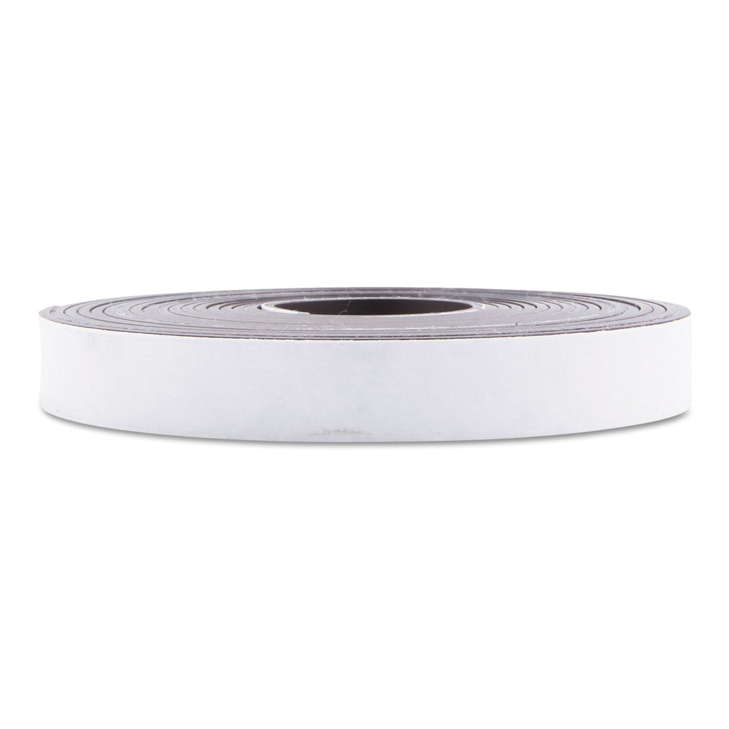 ZEUS Adhesive-Backed Magnetic Tape, 0.5" x 10 ft, Black