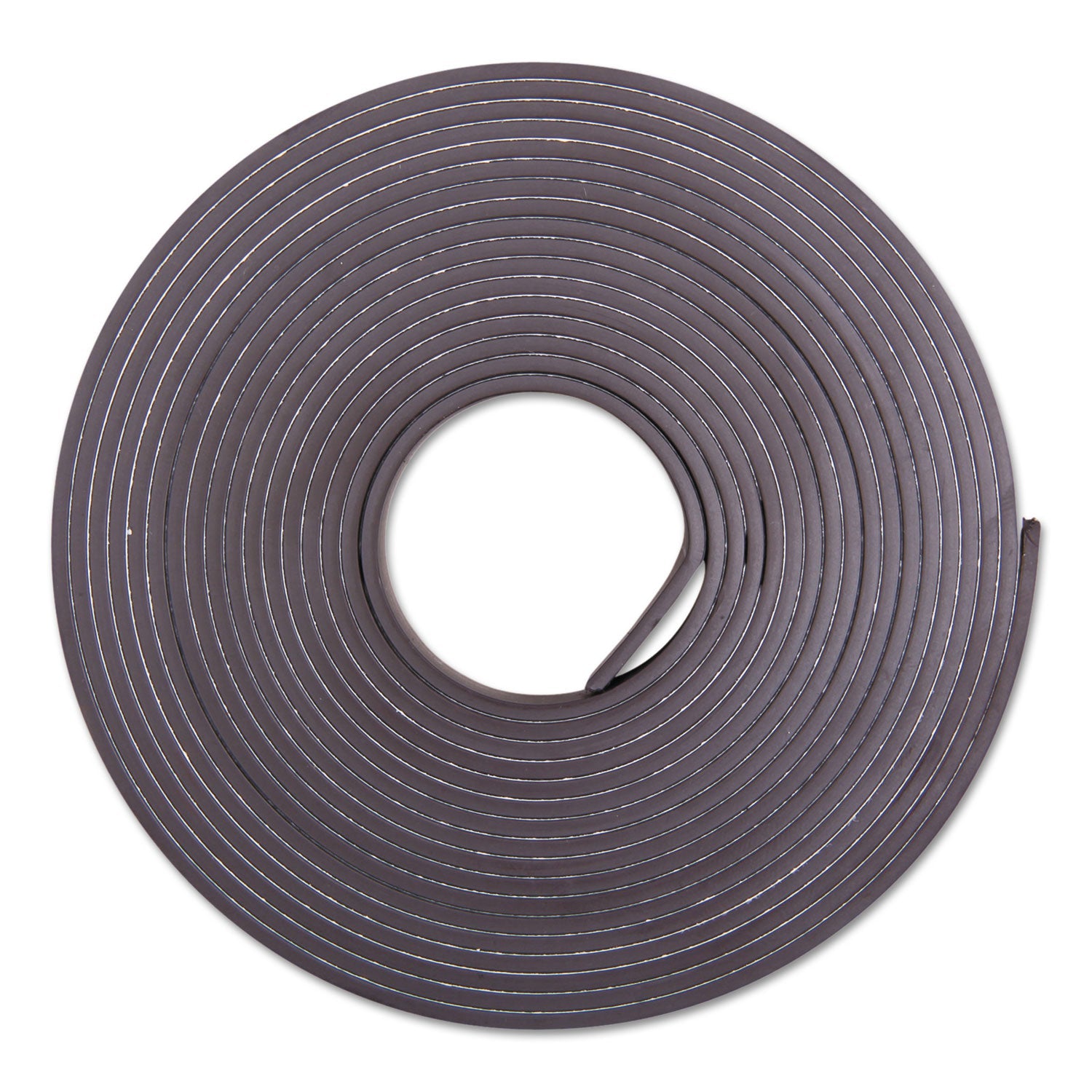 ZEUS Adhesive-Backed Magnetic Tape, 0.5" x 10 ft, Black