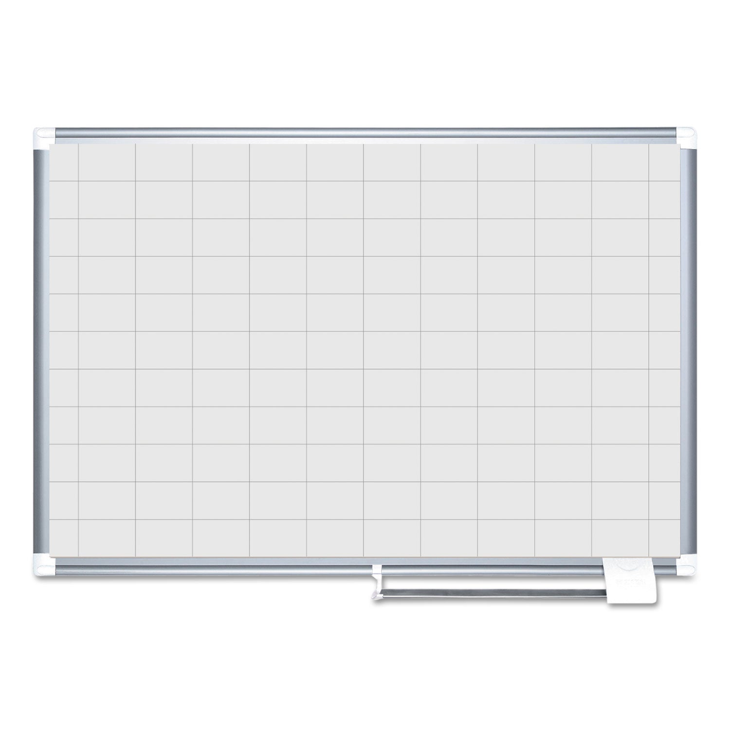 MasterVision Grid Planning Board, 48 x 36, 2 x 3 Grid, White/Silver