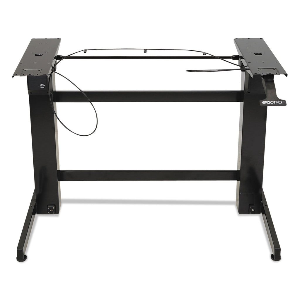 WorkFit-B Sit-Stand Base, Up to 88 lb, 42" x 26" x 32" to 51.5", Black