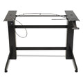 WorkFit-B Sit-Stand Base, Up to 88 lb, 42" x 26" x 32" to 51.5", Black