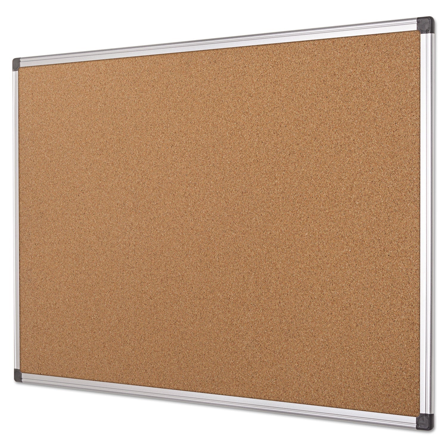 MasterVision Value Cork Bulletin Board with Aluminum Frame, 24 x 36, Natural
