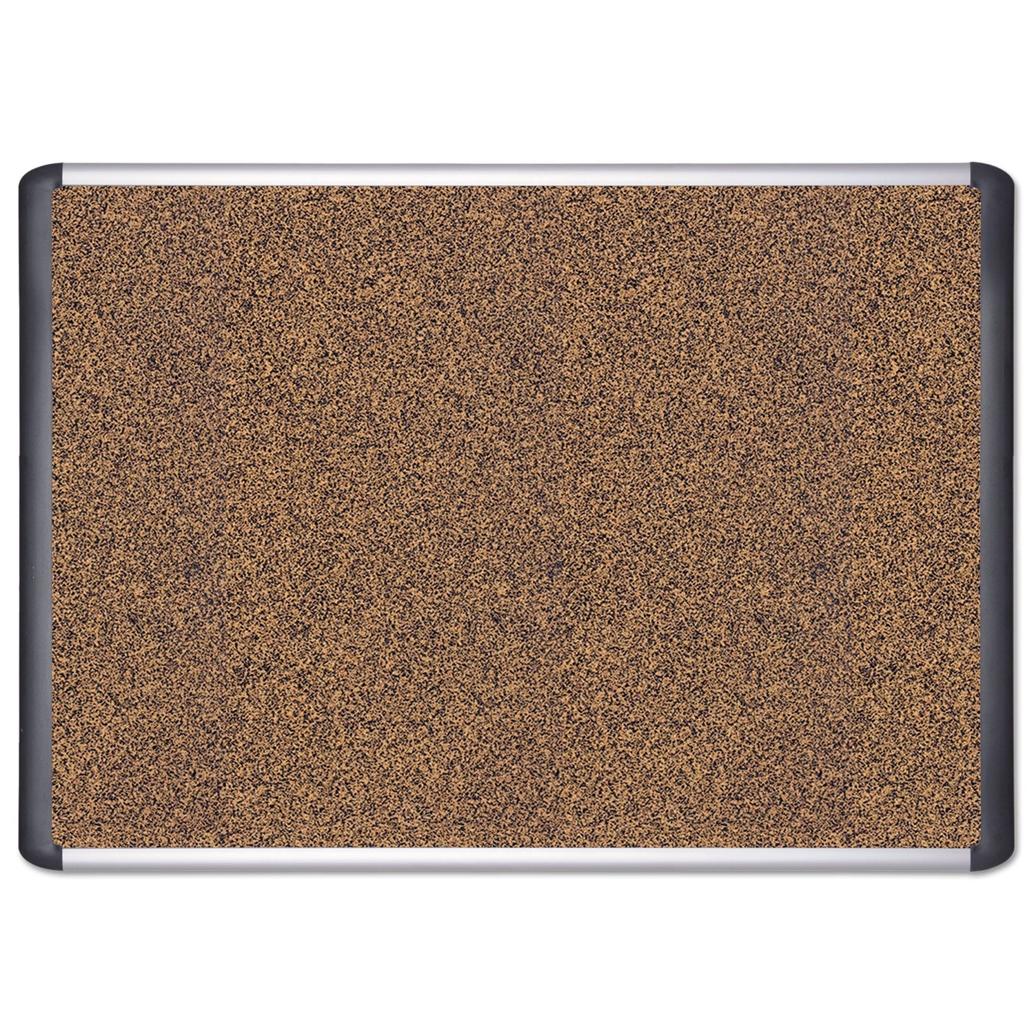 MasterVision Tech Cork Board, 24x36, Silver/Black Frame