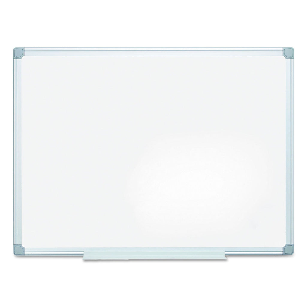 MasterVision Earth Easy-Clean Dry Erase Board, White/Silver, 36x48