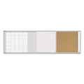 MasterVision Magnetic Calendar Combo Board, 48 x 18, Aluminum Frame