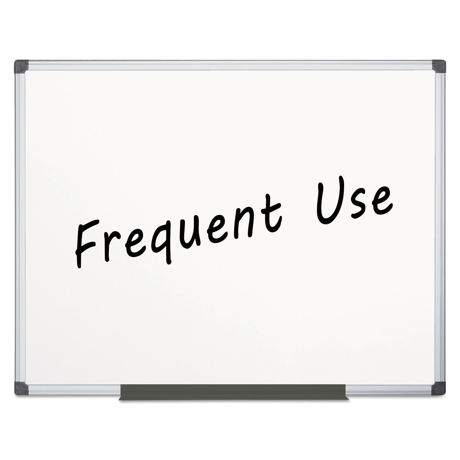 MasterVision Value Lacquered Steel Magnetic Dry Erase Board, 48 x 72, White, Aluminum Frame