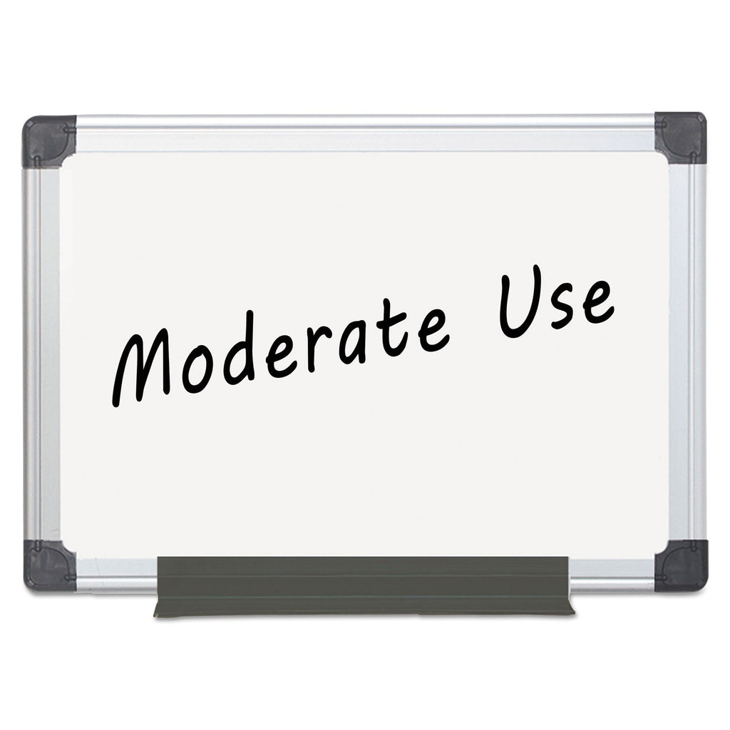 MasterVision Value Melamine Dry Erase Board, 18 x 24, White, Aluminum Frame
